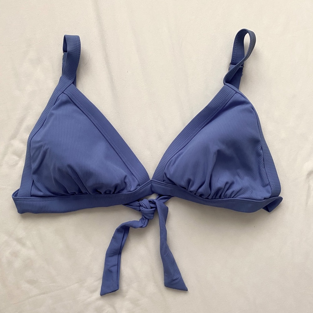 Blue bikini top